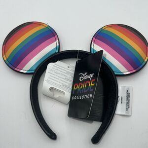 Disney Pride Faux‎ Leather Rainbow Minnie Ears